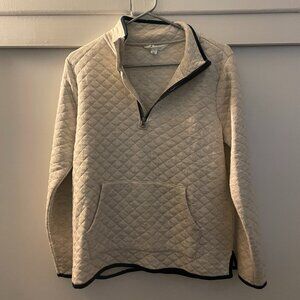 Womens quilted quarter zip pullover